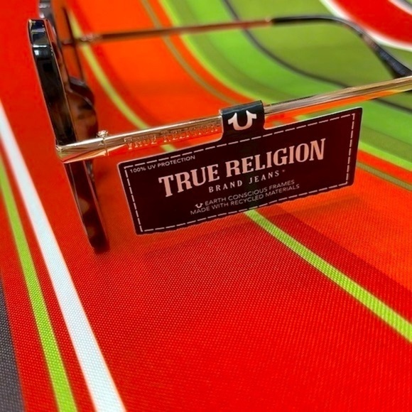 Brand New True Religion Tortoise Mod Square Cat Eye Sunglasses 100% UV Protect - Picture 8 of 14